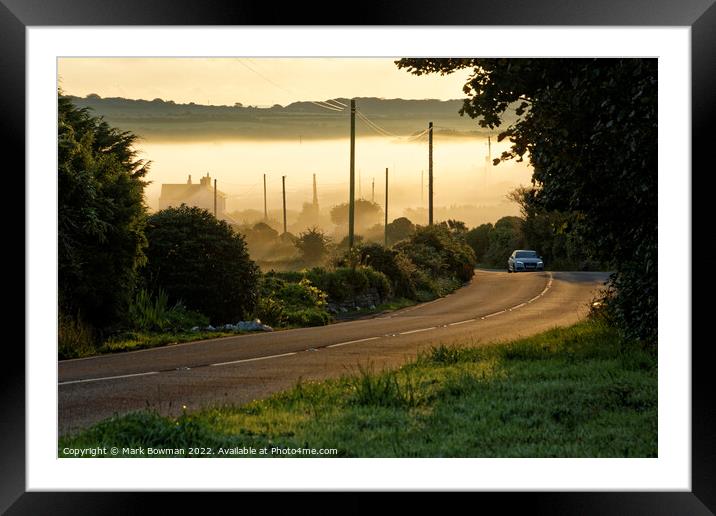 Morning Mist Framed Mounted Print by Mark Bowman