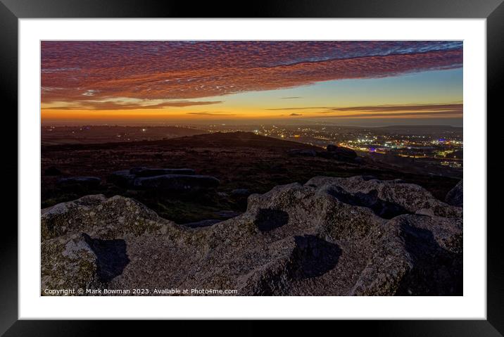 Mackerel Sky Framed Mounted Print by Mark Bowman