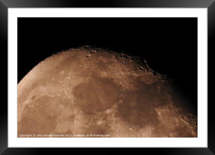 Tenerife moon Framed Mounted Print by John Brooks-nicholls