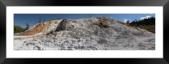 Yellowstone white rocks Framed Mounted Print by Vafa Adib