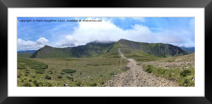 Helvellyn lakeland panorama Framed Mounted Print by Mark Houghton