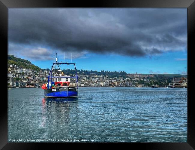 River Dart & Dartmouth Framed Print by  Ven Images