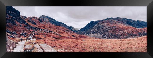 Pyg of a Track, Snowdon Framed Print by Adrian Burgess