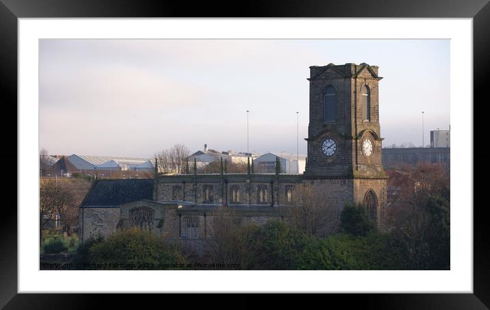 St Marys Church, Gateshead Framed Mounted Print by Richard Fairbairn