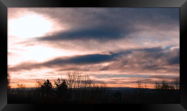 Dramatic Sky Framed Print by Richard Fairbairn