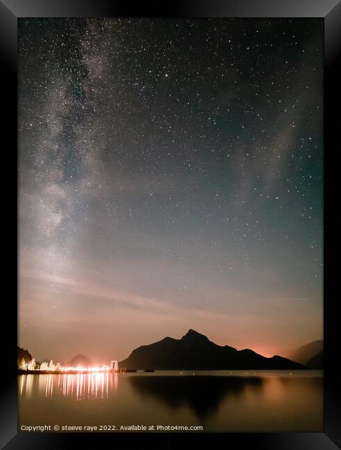 light and star Framed Print by steeve raye