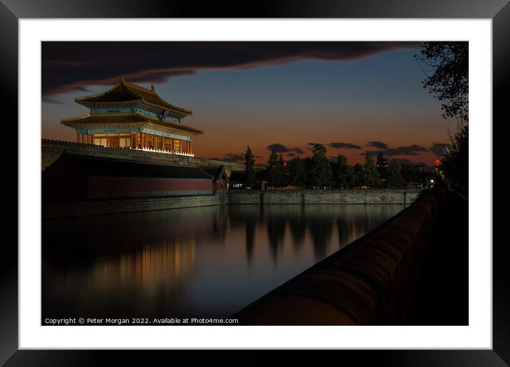 Sunrise at the Forbidden Palace Framed Mounted Print by Peter Morgan