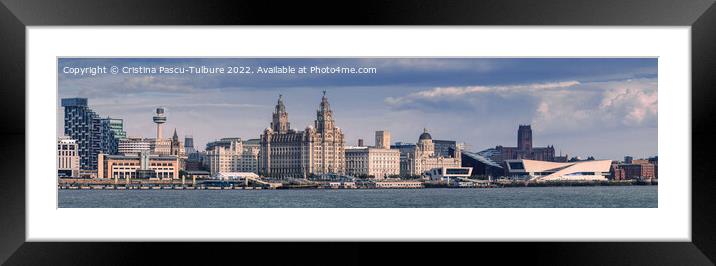Liverpool waterfront  Framed Mounted Print by Cristina Pascu-Tulbure