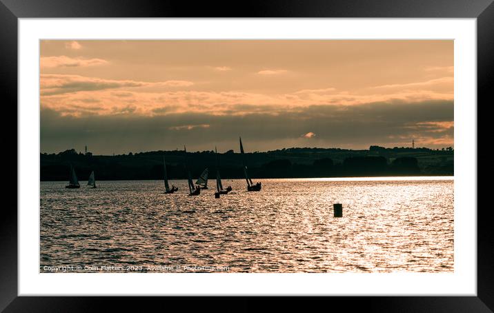 Twilight Serenity On The Horizon Framed Mounted Print by Colin Flatters