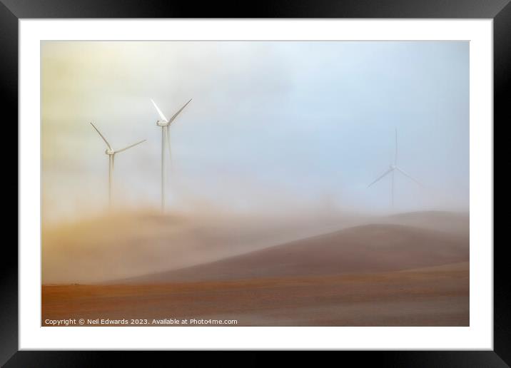 Dust Storm Framed Mounted Print by Neil Edwards
