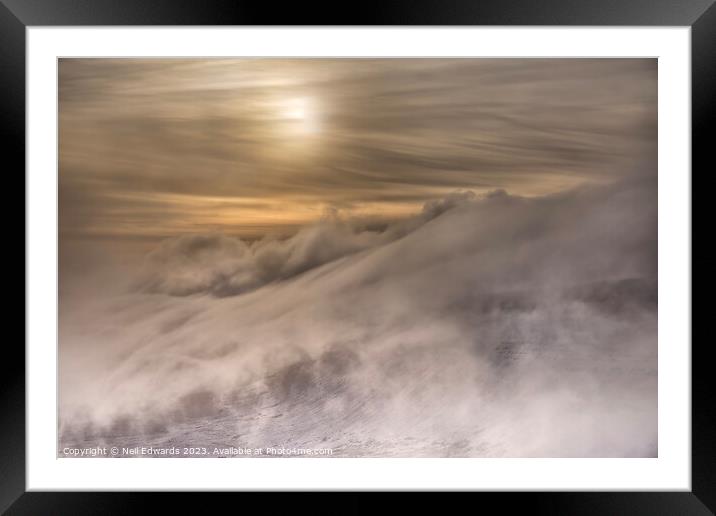 Up in the Clouds Framed Mounted Print by Neil Edwards