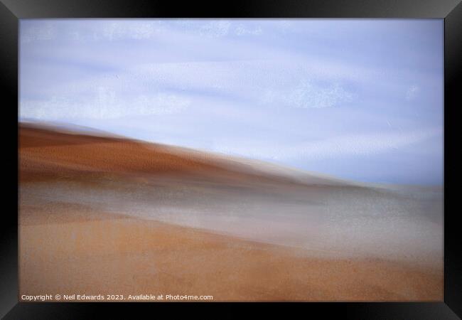 Abstract Beach Framed Print by Neil Edwards