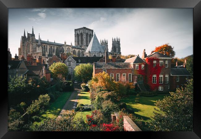 York Minster in Autumn Framed Print by Alan Wise