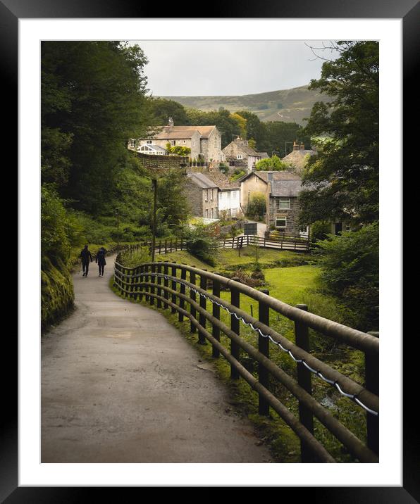 Peak Cavern path, Castleton, Peak District Framed Mounted Print by Alan Wise