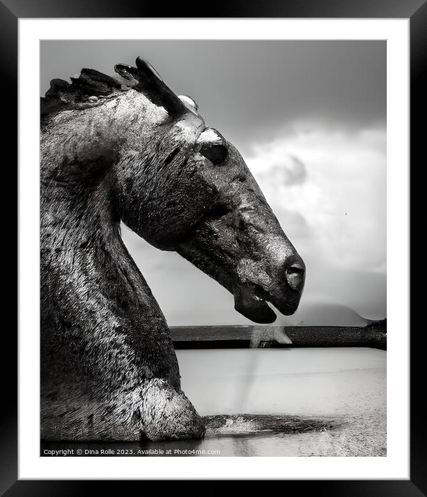 The Enchanting Kelpie A Scottish Mythical Wonder Framed Mounted Print by Dina Rolle