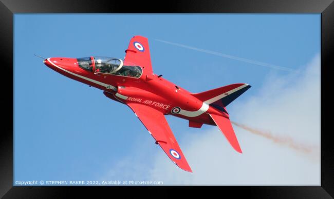 Red One Framed Print by STEPHEN BAKER