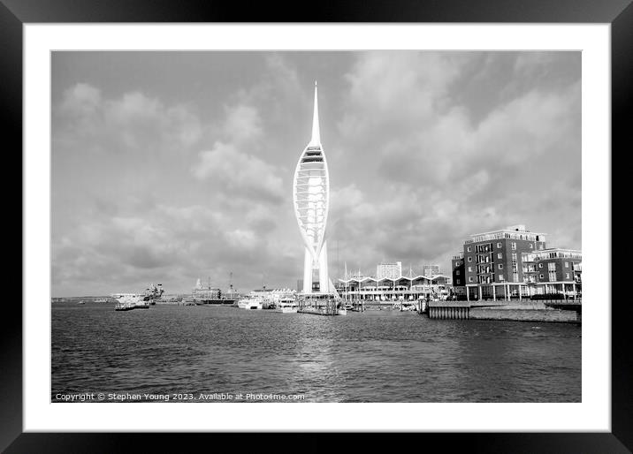 Spinnaker Tower Portsmouth Framed Mounted Print by Stephen Young