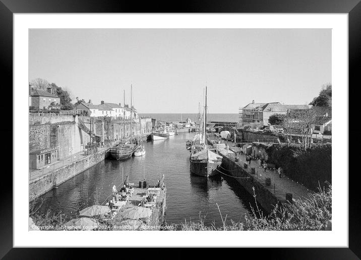 Charlestown Port Framed Mounted Print by Stephen Young