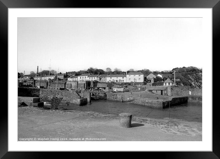 Charlestown Port, Cornwall, UK Framed Mounted Print by Stephen Young