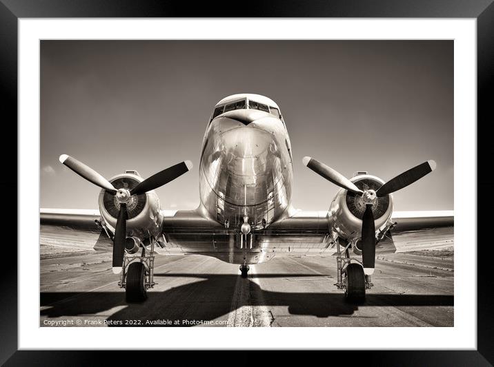 Douglas DC3 Framed Mounted Print by Frank Peters