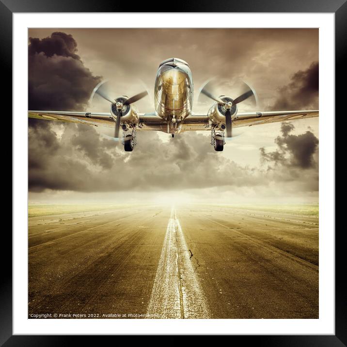 take off Framed Mounted Print by Frank Peters