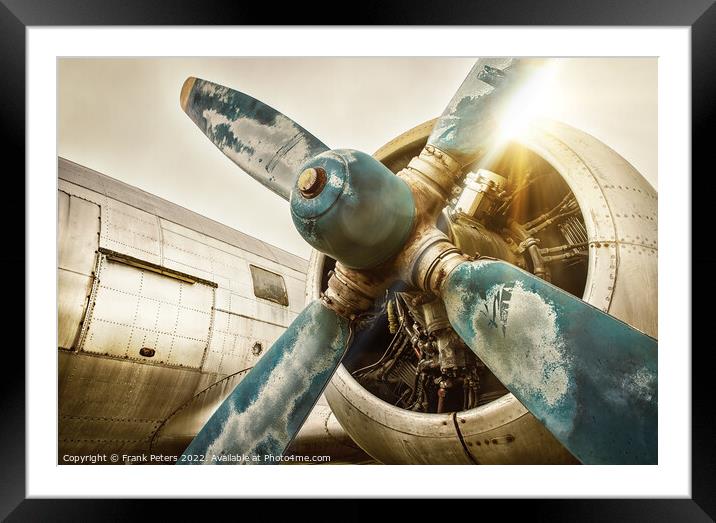 propeller Framed Mounted Print by Frank Peters