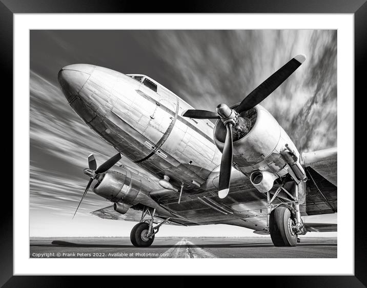 douglas dc3 Framed Mounted Print by Frank Peters