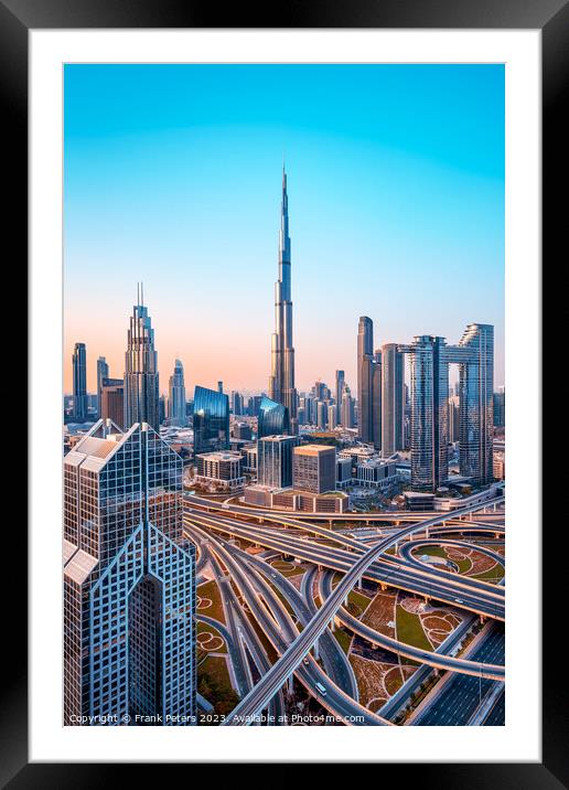 Dubai Framed Mounted Print by Frank Peters