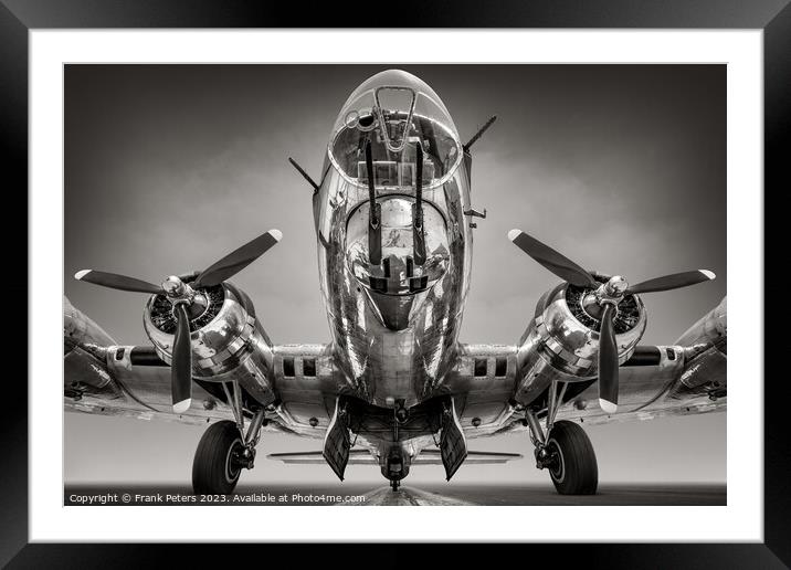 american bomber b17 Framed Mounted Print by Frank Peters