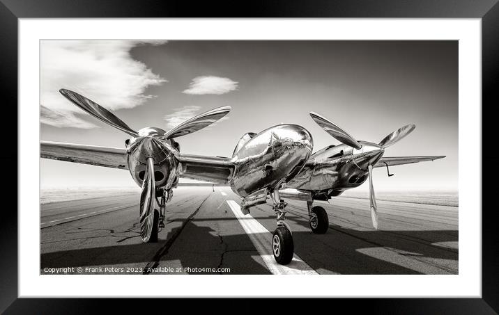 the P38 lightning Framed Mounted Print by Frank Peters