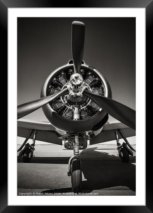 fighter plane Framed Mounted Print by Frank Peters