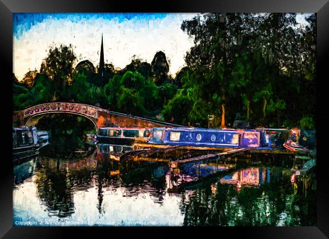 Braunston Marina Framed Print by Anthony Moore