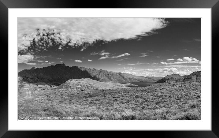 Outdoor adventures exploring beautiful scenery New Zealand Framed Mounted Print by Spotmatik 