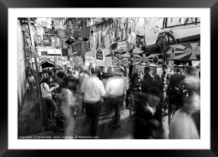 Kowloon busy market traders Hong Kong East Asia, Framed Mounted Print by Spotmatik 