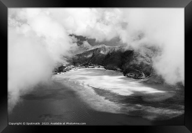 Aerial Hamilton Island Australia a luxury vacation resort  Framed Print by Spotmatik 