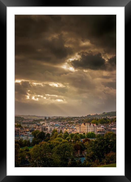 Bath before the Storm Framed Mounted Print by Cameron Gormley