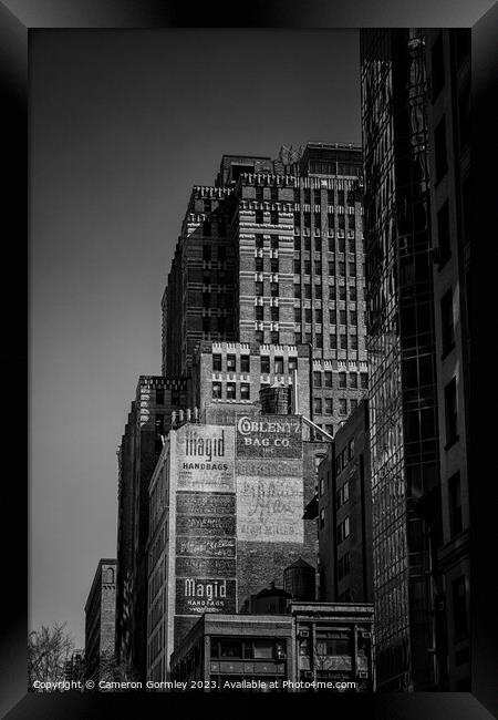 New York Ghost Signs Framed Print by Cameron Gormley