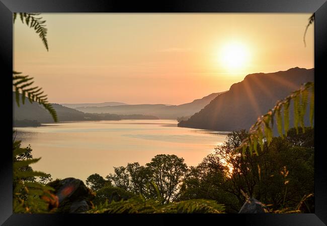 Sunrise over Ullswater, Lake District Framed Print by Gosia Niemczura