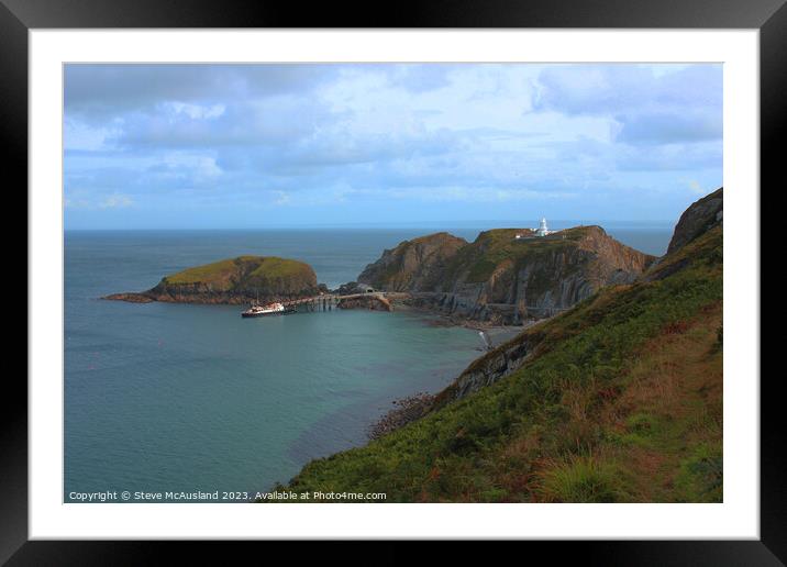 MS Oldenburg's  Arrival at Lundy Island Framed Mounted Print by Stephen Thomas Photography 