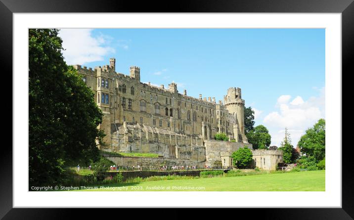 Historic Warwick Castle Framed Mounted Print by Stephen Thomas Photography 