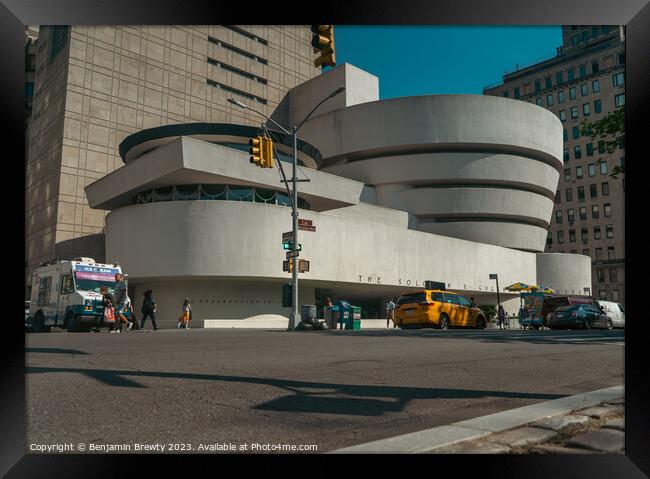 Solomon R. Guggenheim Museum Framed Print by Benjamin Brewty