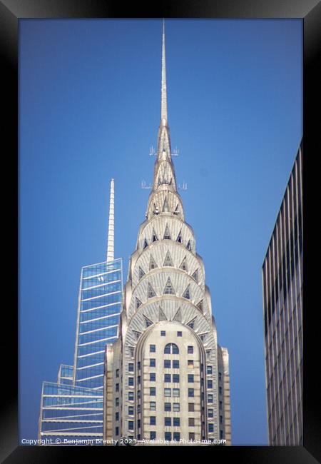 Chrysler Building Framed Print by Benjamin Brewty
