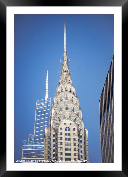 Chrysler Building Framed Mounted Print by Benjamin Brewty