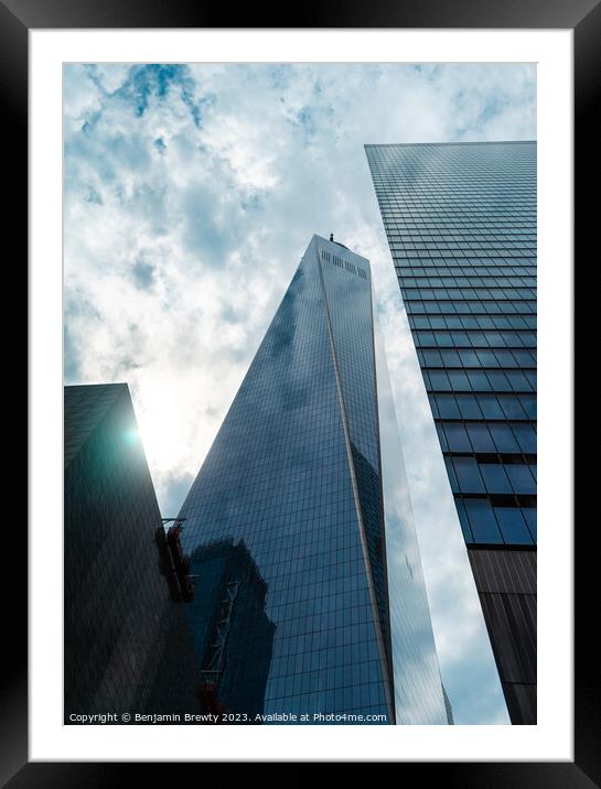 One World Trade Centre Framed Mounted Print by Benjamin Brewty