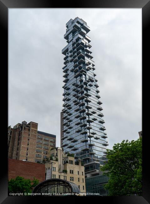 The Jenga Building  Framed Print by Benjamin Brewty