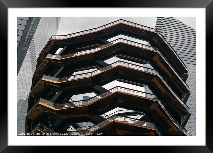 The Vessel Hudson Yards Framed Mounted Print by Benjamin Brewty