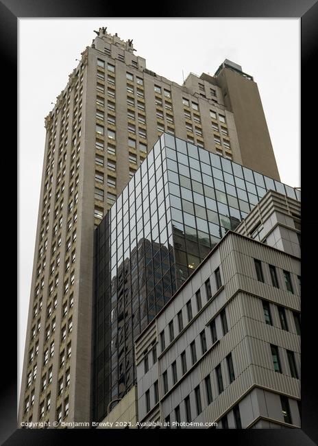 NYC Buildings Framed Print by Benjamin Brewty