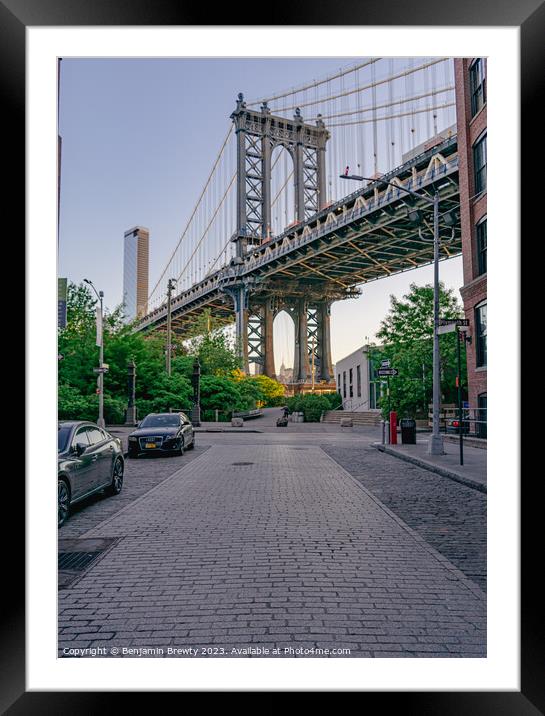 DUMBO  Framed Mounted Print by Benjamin Brewty