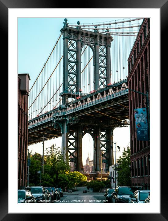 DUMBO Framed Mounted Print by Benjamin Brewty