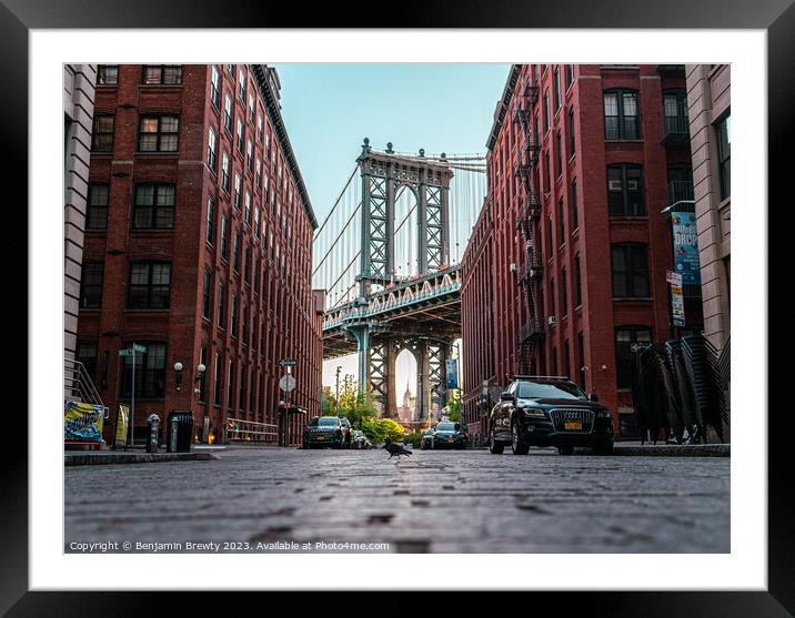 DUMBO Framed Mounted Print by Benjamin Brewty
